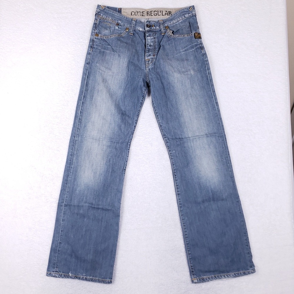 G-Star Raw Core Regular Straight Leg Jeans 31x32 Blue